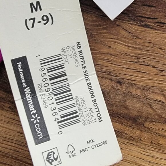 NWT NOBO Ruffle Side Striped Bikini Swim Bottom - Picture 8 of 9